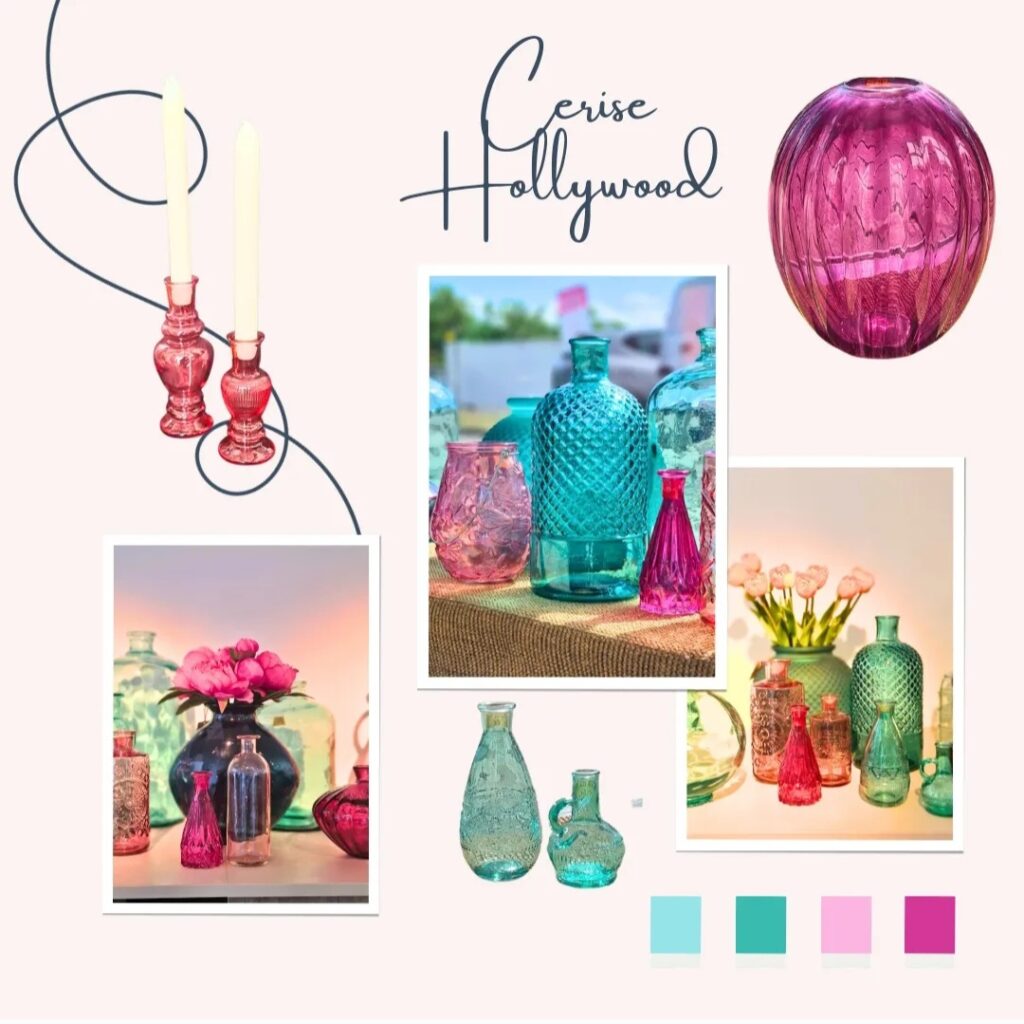 publication instagram turquoise et rose cerise hollywood